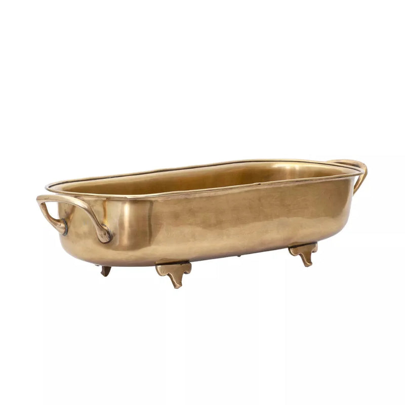 Oblong Bowl - Antique Brass 44cm - Pewter