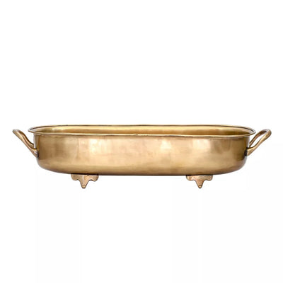 Oblong Bowl - Antique Brass 44cm - Pewter