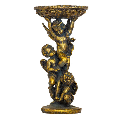 Ornament - Golden Cherub Bowl - Resin