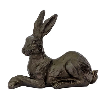 Ornament - Hare Crossed Feet Charcoal - Resin