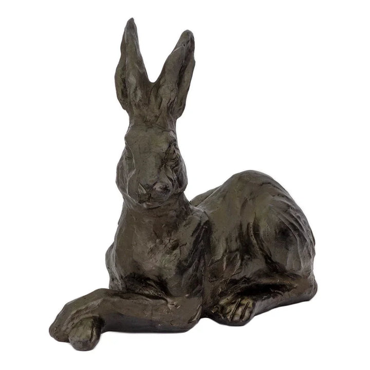 Ornament - Hare Crossed Feet Charcoal - Resin