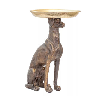 Ornament - Sitting Dog Bowl - Resin