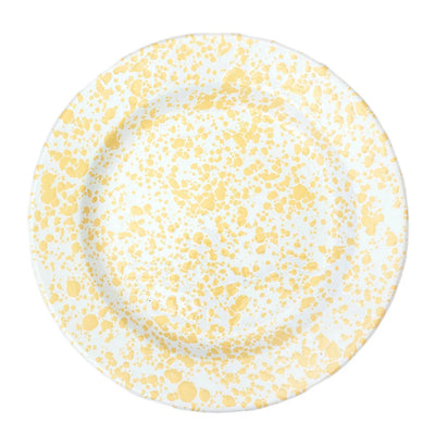Plate - Enamel Speckled Yellow 26.5cm - Enamel