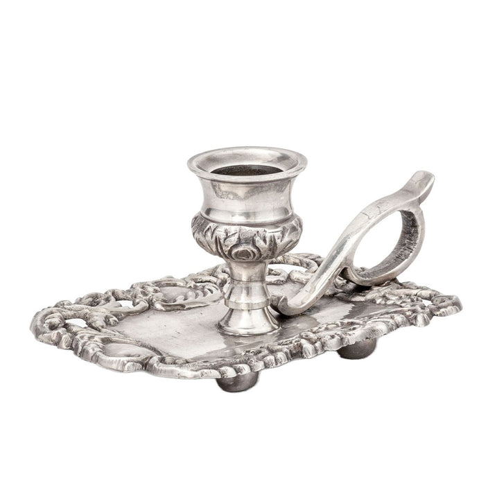 pewter chandel holder
