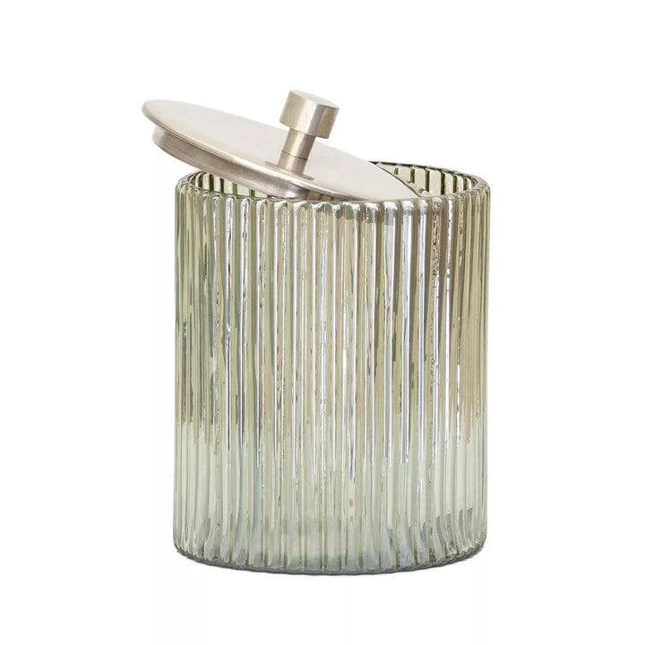 Retro Glass Jar - Pewter