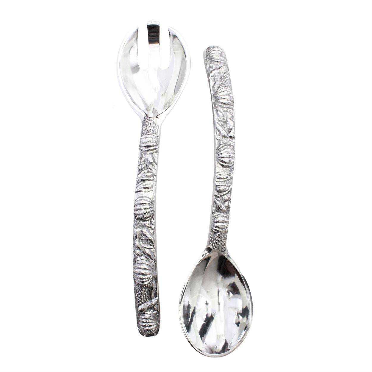 silver salad server