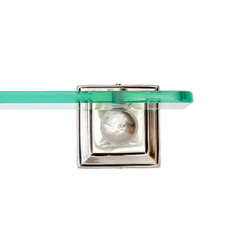 Shelf - Square Glass 48.5cm - Pewter