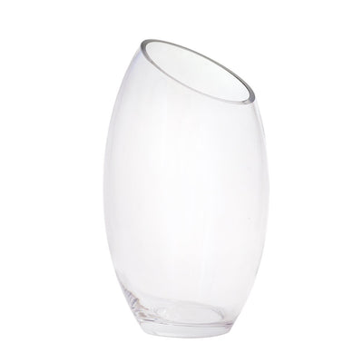 slanted glass vase