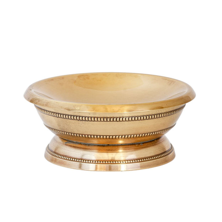 Soap Dish - Brass Beaded