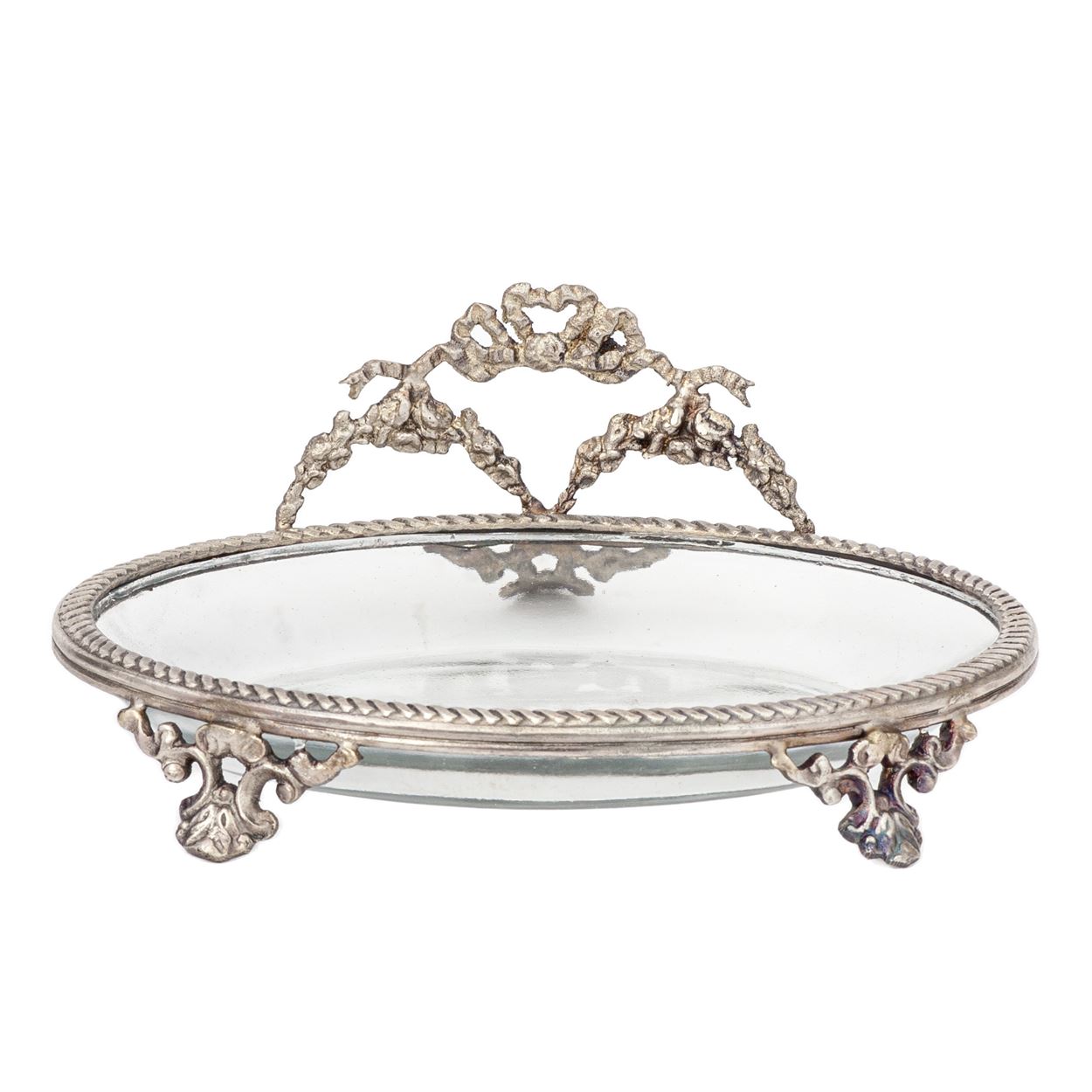 pewter soap dish