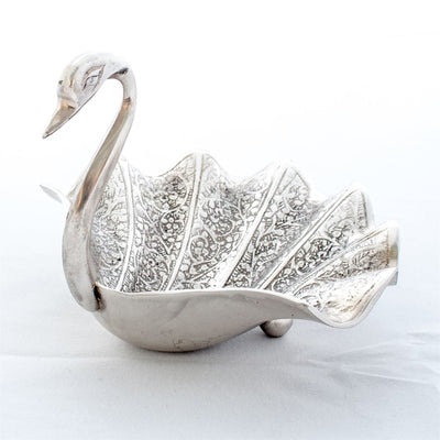 swan pewter bowl