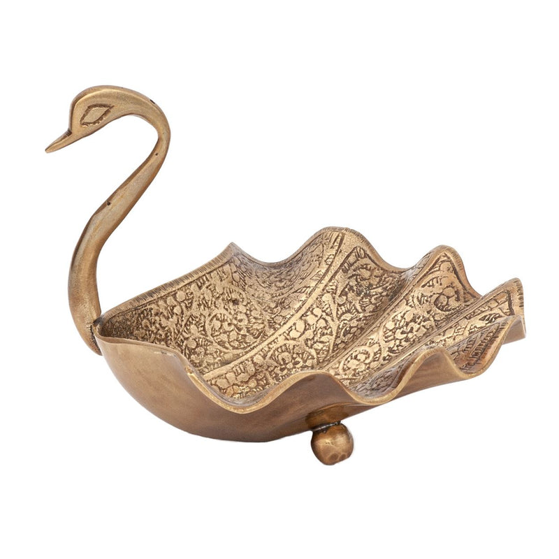 Bowl - Mini Antique Swan Brass