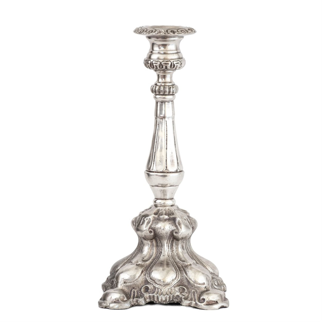 pewter candle holder