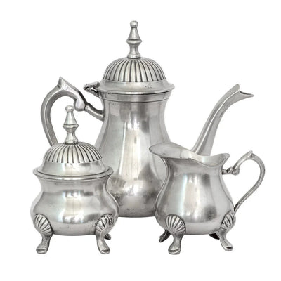 Tea Set - 3 Piece for Two - Pewter