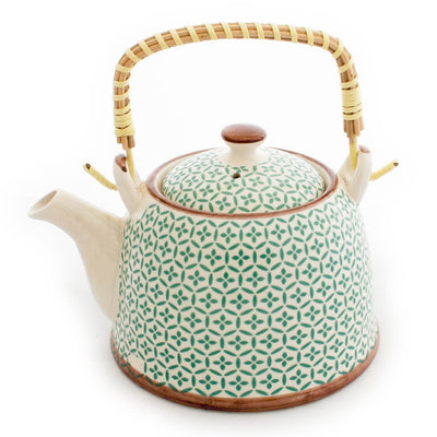 Teapot - Green Pattern