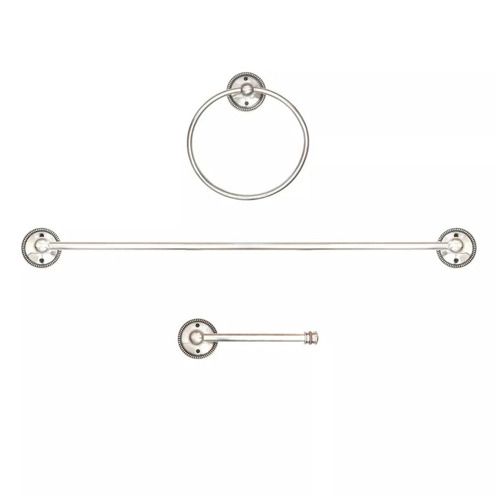 Towel Rail - Beaded 100cm - Pewter