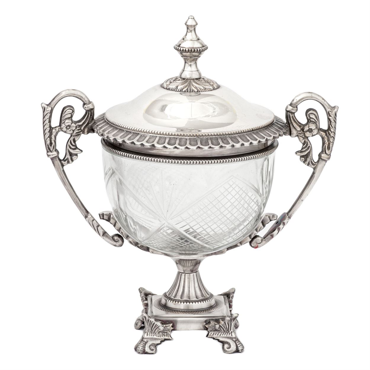 pewter glass bowl