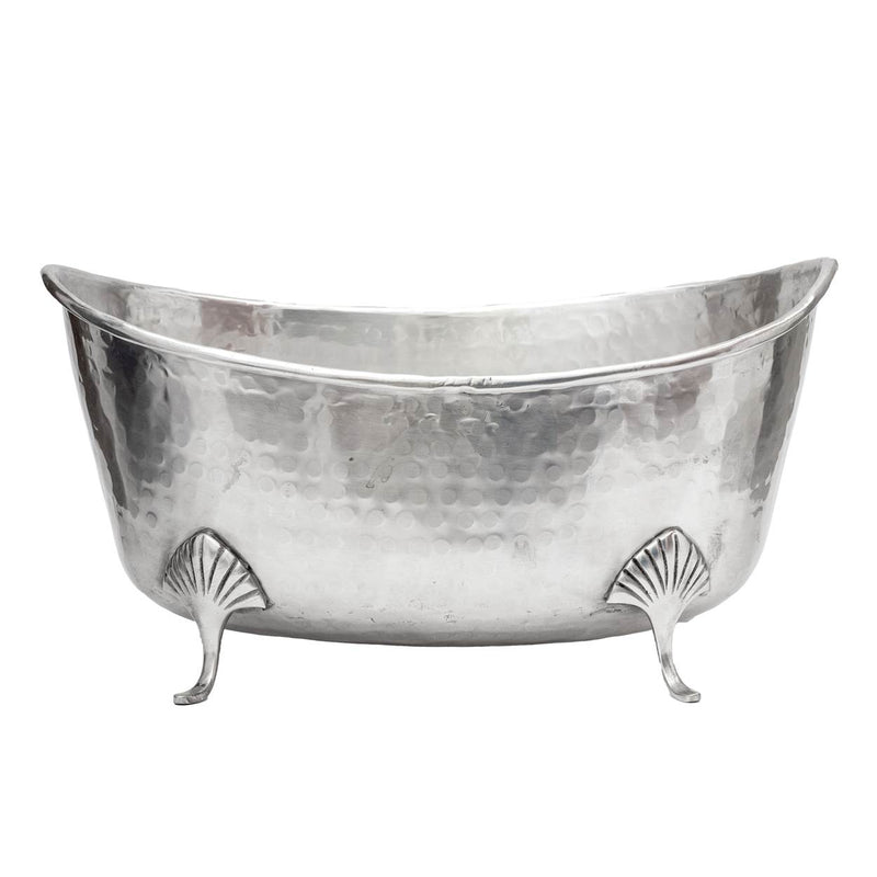 pewter planter tub