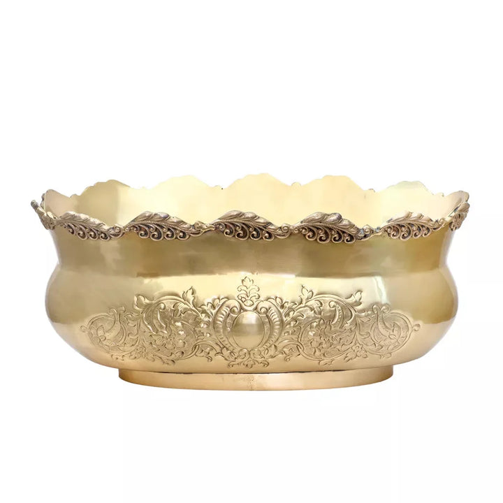 Tub - Vintage Victorian Large Brass - Pewter