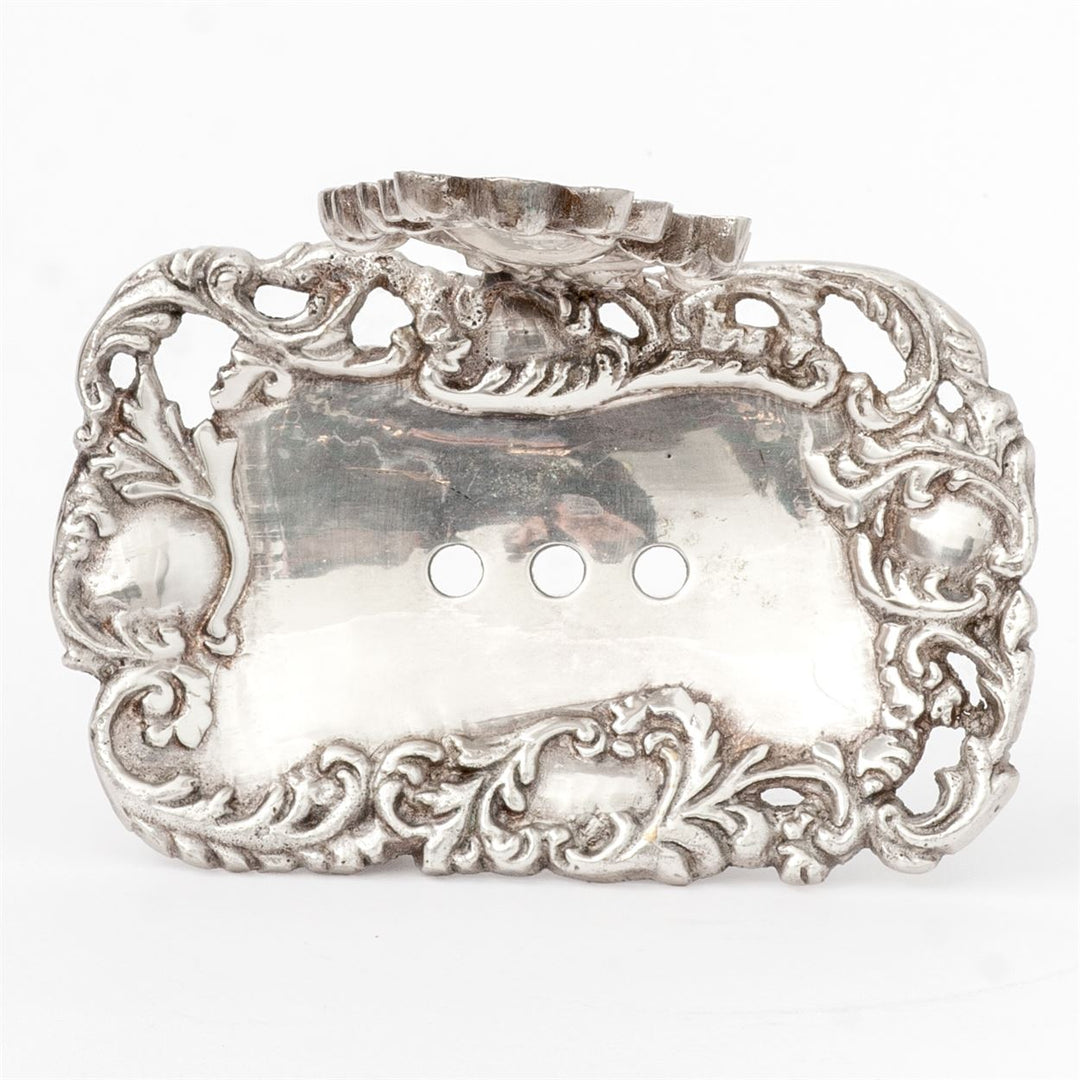 Soap Dish - Vintage - Pewter