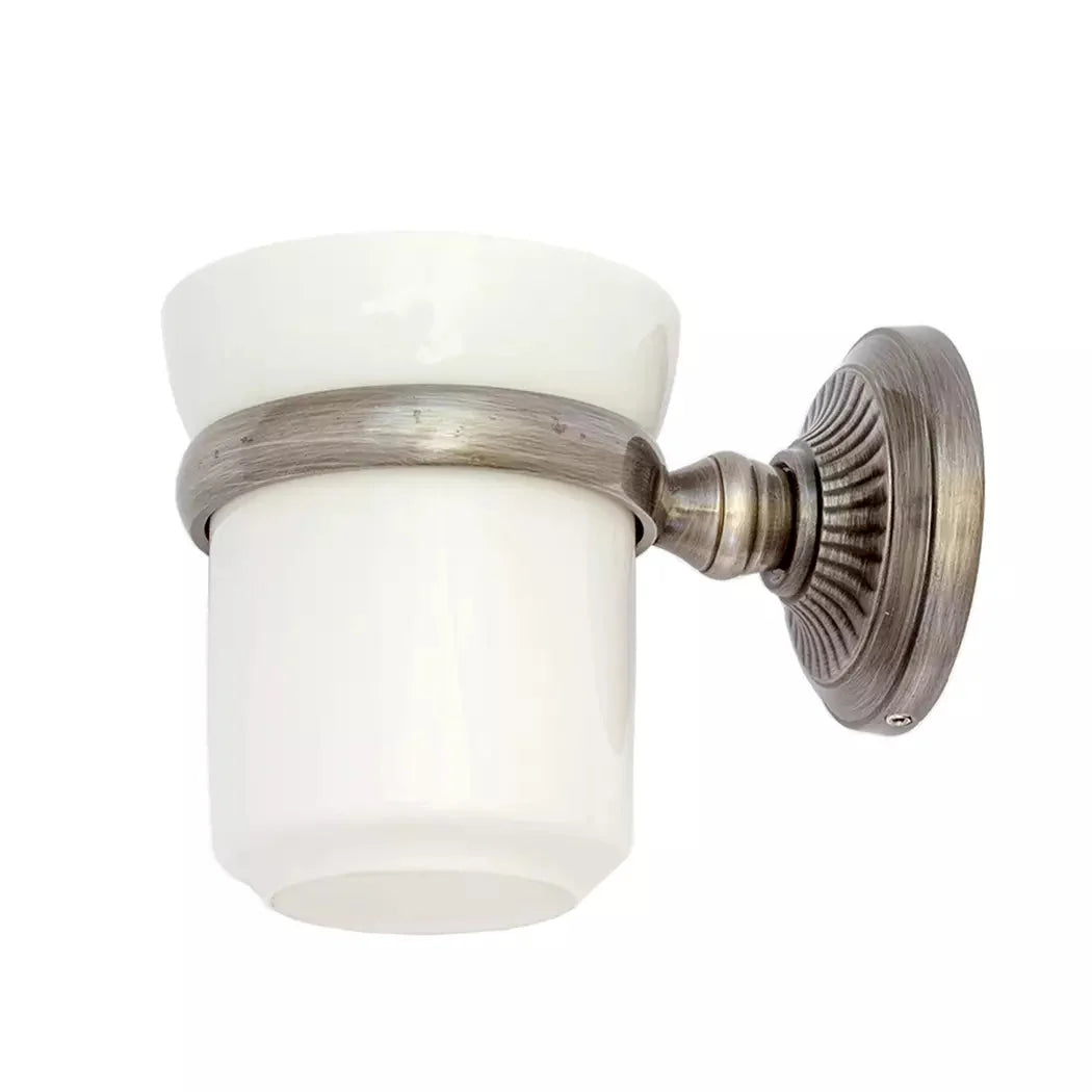 Wall Mount Tumbler - Vintage Round - Pewter