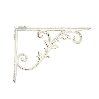white iron shelf bracket