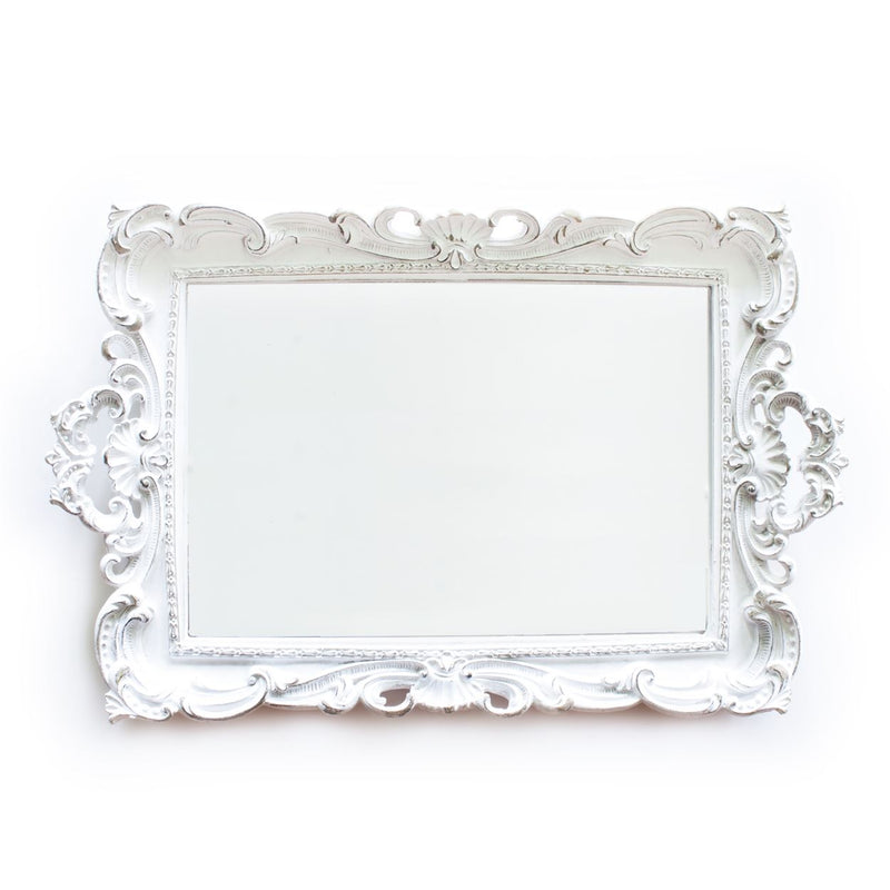 mirror tray white