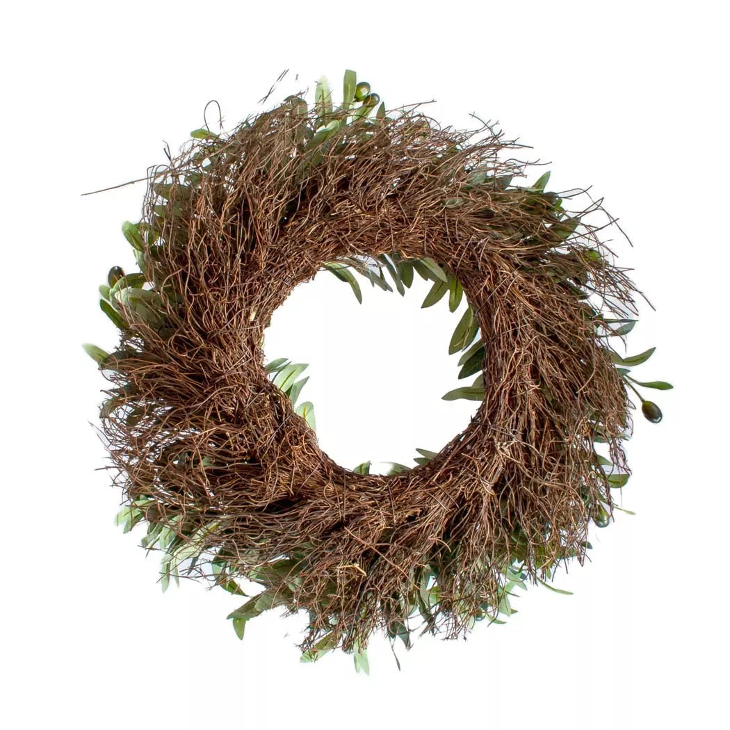 Wreath -Spring Ruskus With Twigs 52cm - Garland