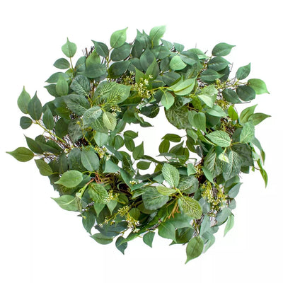 Wreath -Spring Ruskus With Twigs 52cm - Garland