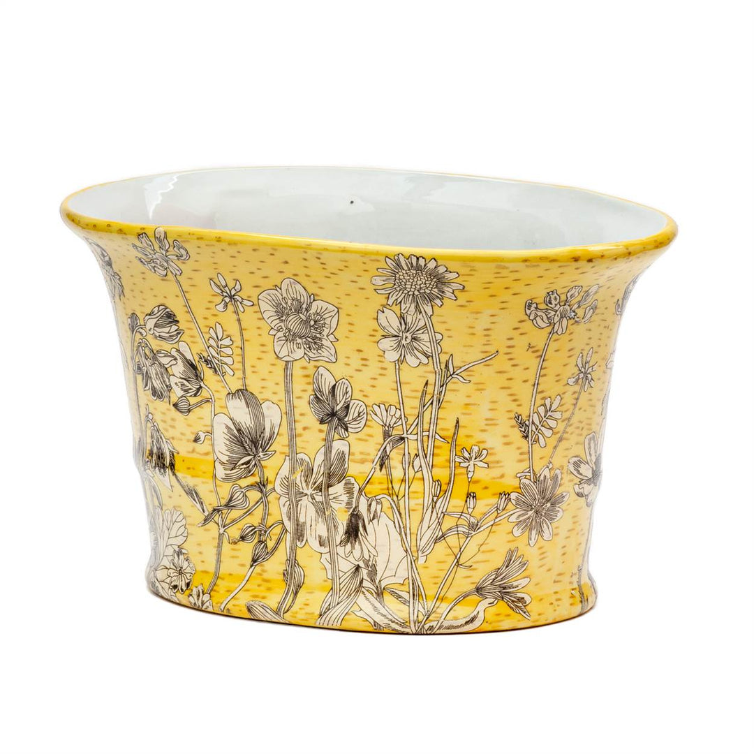 Ceramic Planter - Yellow Fields 20cm