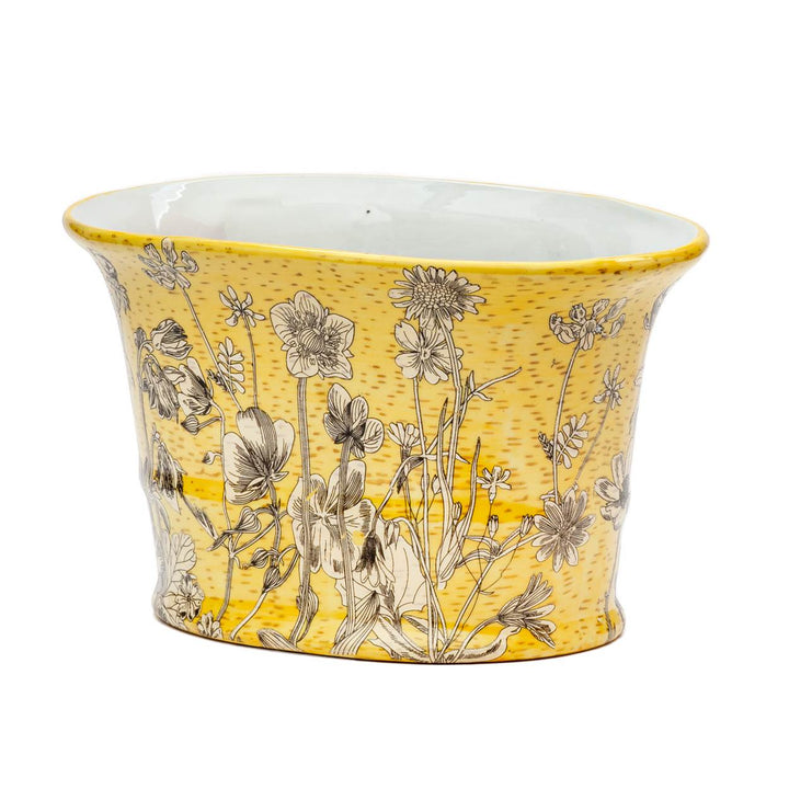 Ceramic Planter - Yellow Fields 20cm